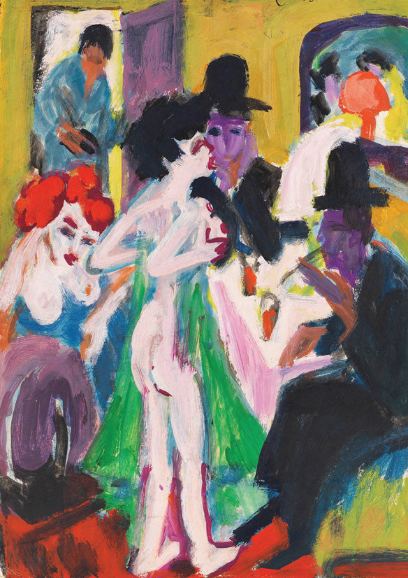 Im Bordell, 1911 by Ernst Ludwig Kirchner