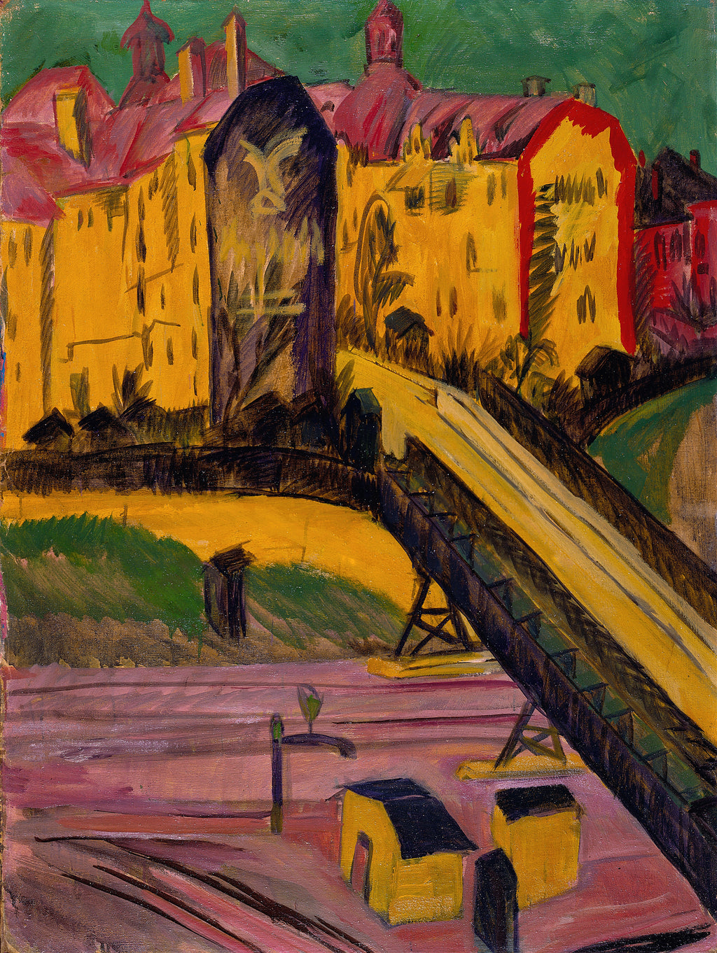 View from the Window, c. 1914 by Ernst Ludwig Kirchner