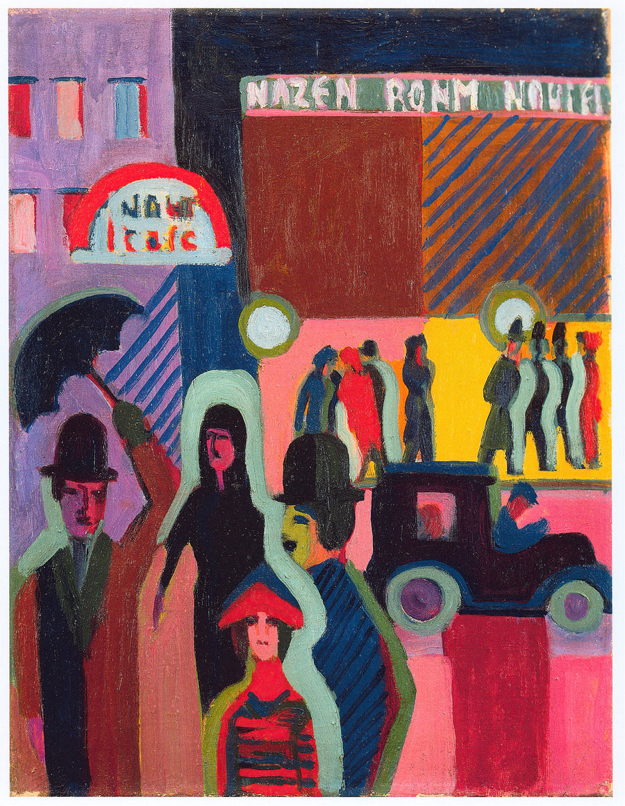 Kirchner Store in the Rain, c. 1914 by Ernst Ludwig Kirchner