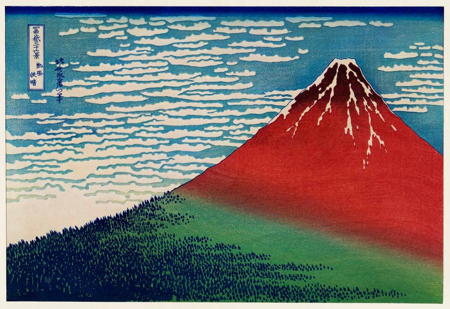 Fine Wind, Clear Morning, c. 1831 by Katsushika Hokusai