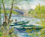 Fishing in Spring, the Pont de Clichy (Asnieres), 1887 by Vincent van Gogh