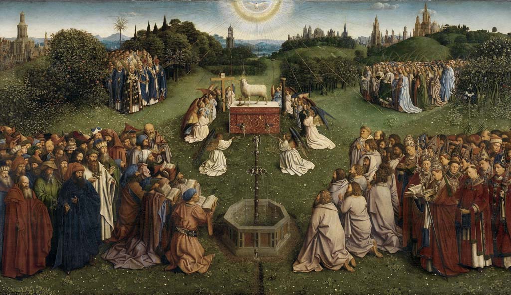 Adoration of the Mystic Lamb, c. 1432 by Jan and Hubert van Eyck