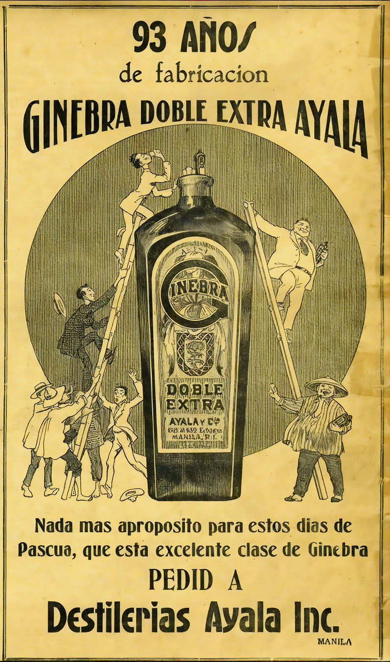 Ginebra Doble Extra Ayala, c. 1930 by Fernando Amorsolo