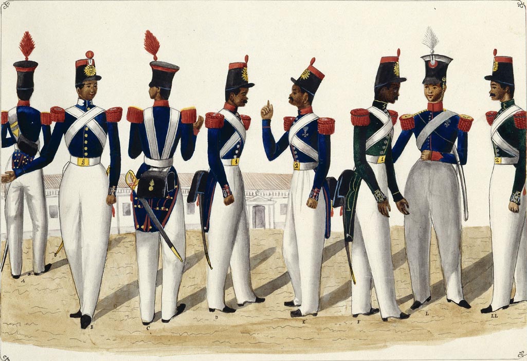 Carabineros de la Real Hacienda (1847) - Philippines vintage illustration