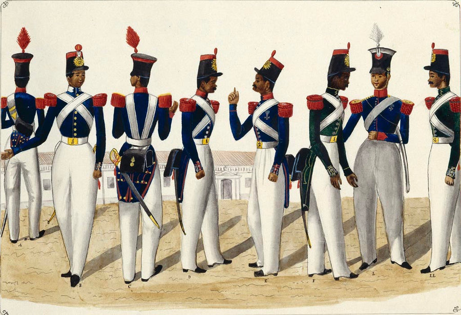 Carabineros de la Real Hacienda (1847) - Philippines vintage illustration