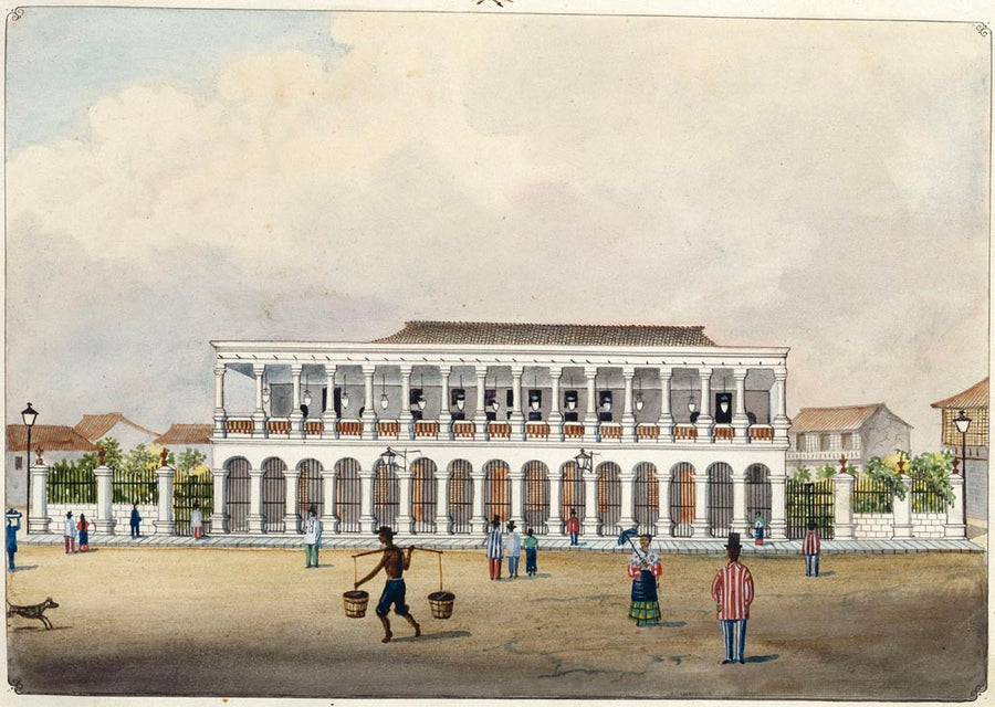 Theatro di Binondo (1847) - Philippines vintage illustration