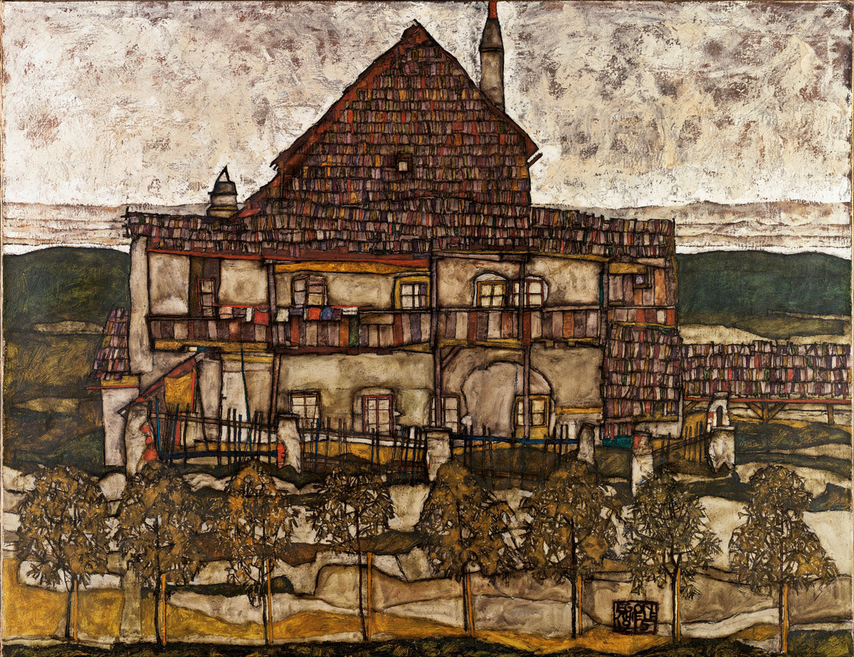 House with Shingle Roof (Old House II), 1915 by Egon Schiele