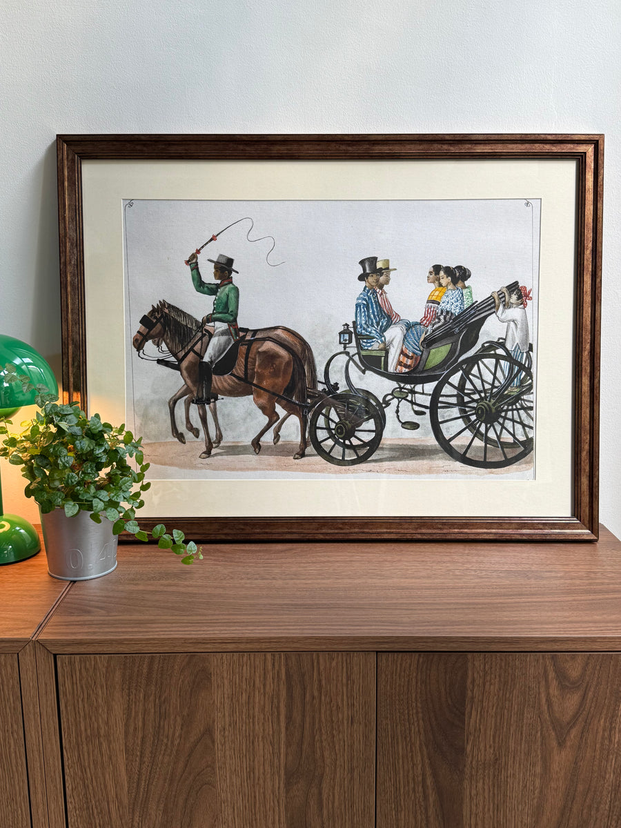 Carruaje de alquiler (1847) - Philippines vintage illustration