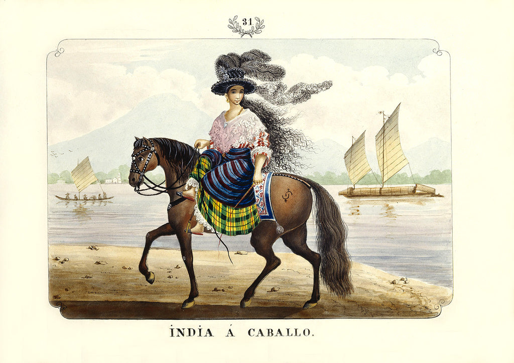 India a Caballo, 1847 by José Honorato Lozano