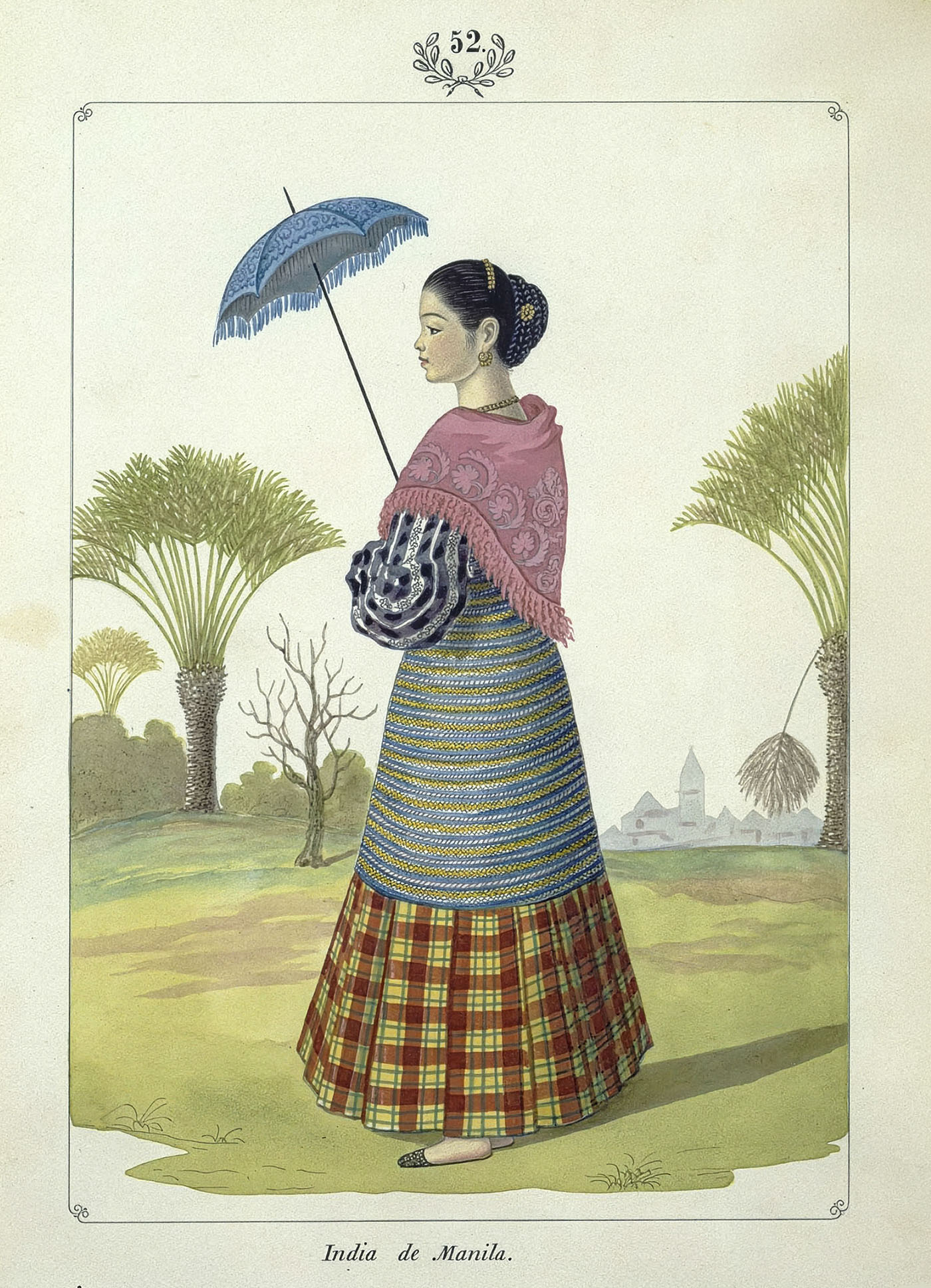 India de Manila - Philippines vintage illustration