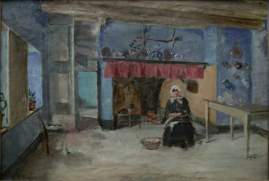 Interior de una Casa, c. 1901 by Felix Resurreccion Hidalgo