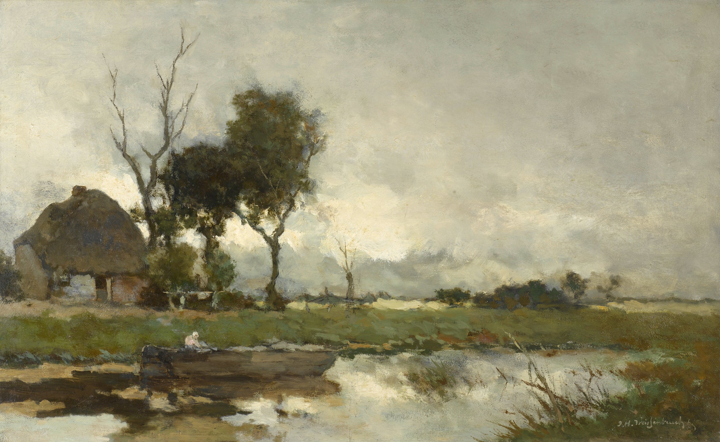 Autumn Landscape, 1850 by Jan Hendrik Weissenbruch