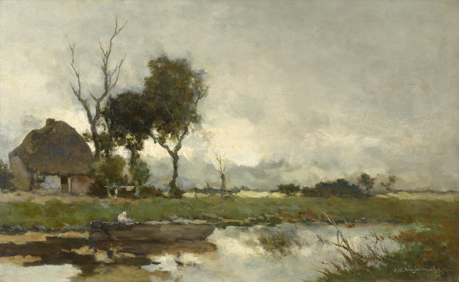 Autumn Landscape, 1850 by Jan Hendrik Weissenbruch