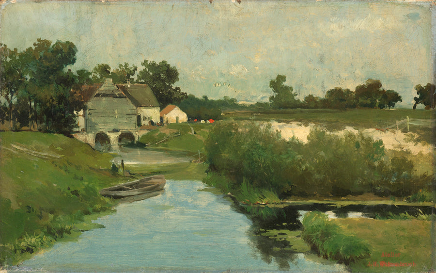 Zomerdag, 1883 by Jan Hendrik Weissenbruch