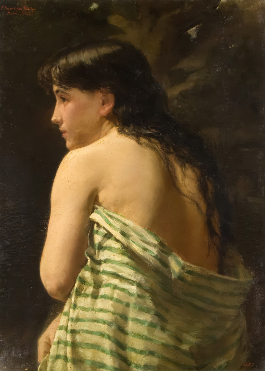 Joven Filipina, 1882 by Felix Resurreccion Hidalgo