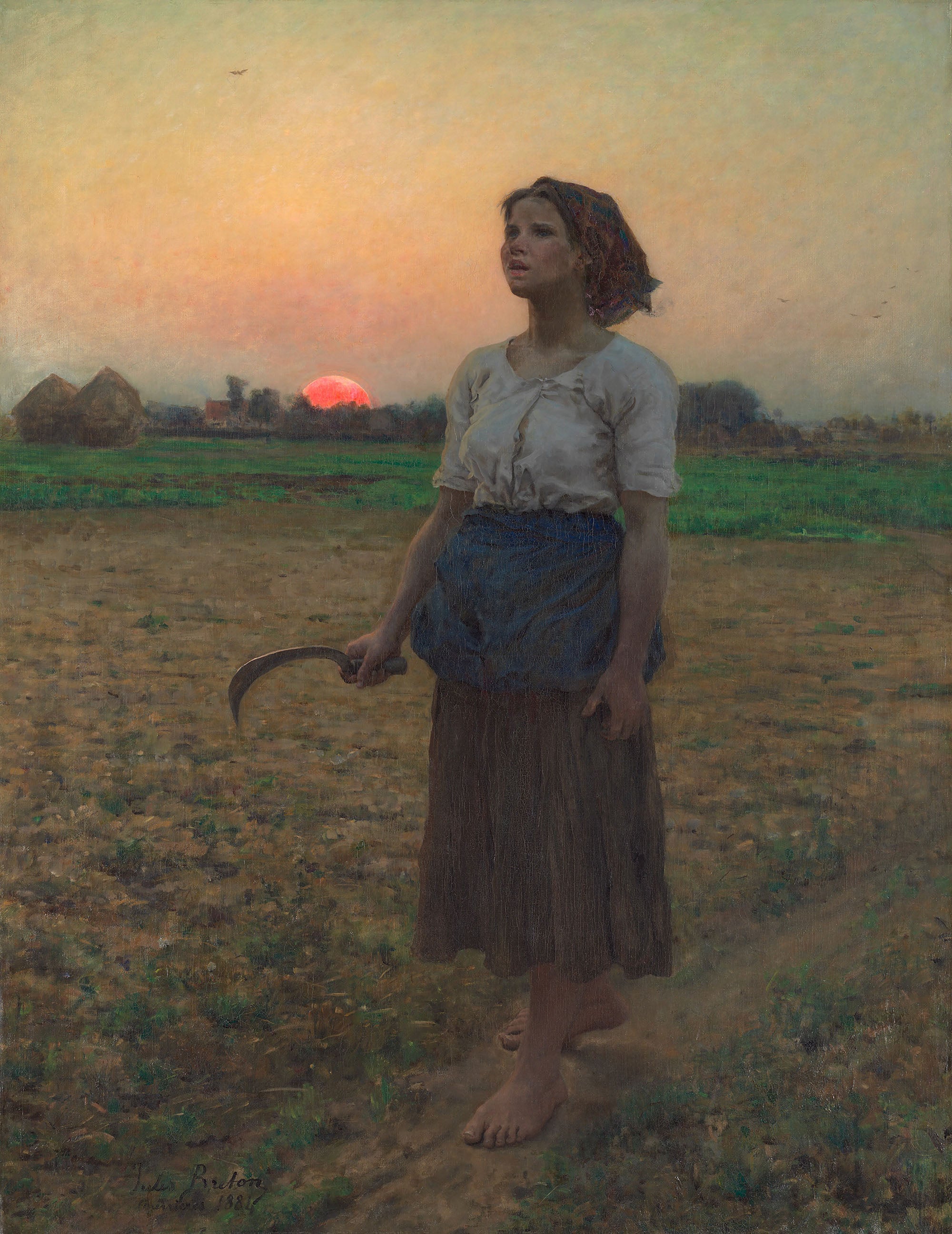 The Song of the Lark, 1884 by Jules Breton