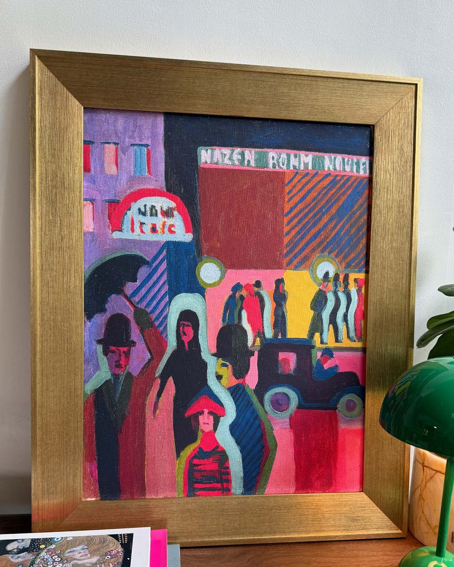 Kirchner Store in the Rain, c. 1914 by Ernst Ludwig Kirchner
