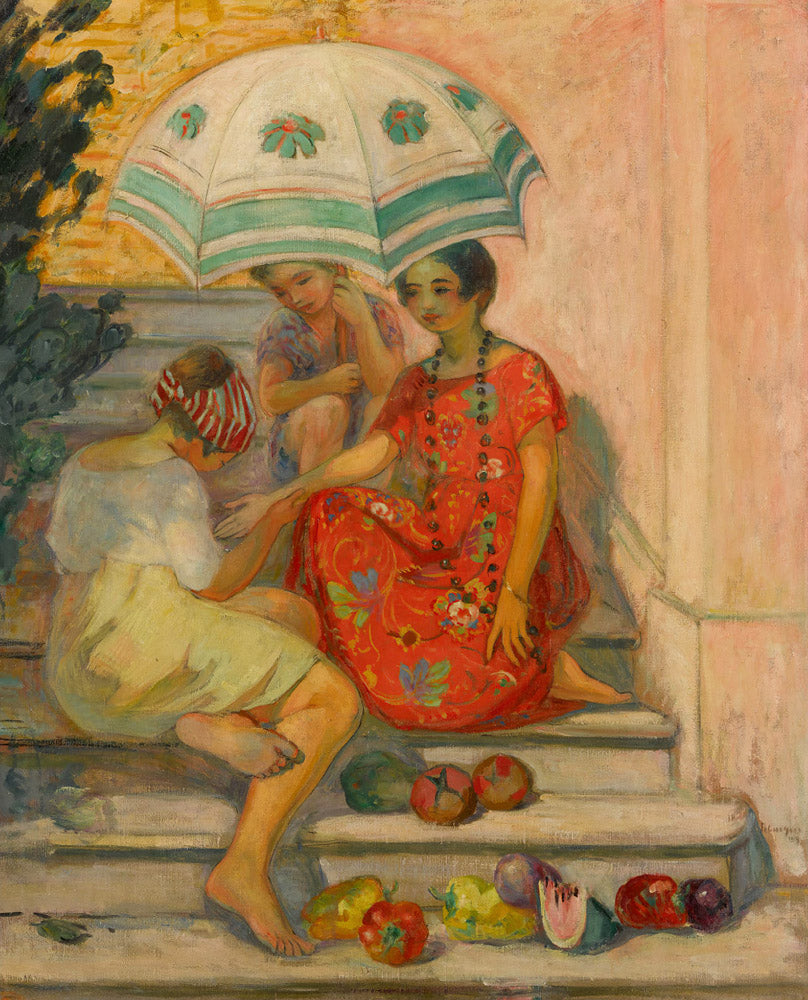 La diseuse de bonne aventure, sainte-maxime (1914) - Henri Lebasque