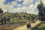 Landscape near Pontoise, the Auvers Road, 1881 by Camille Pissarro