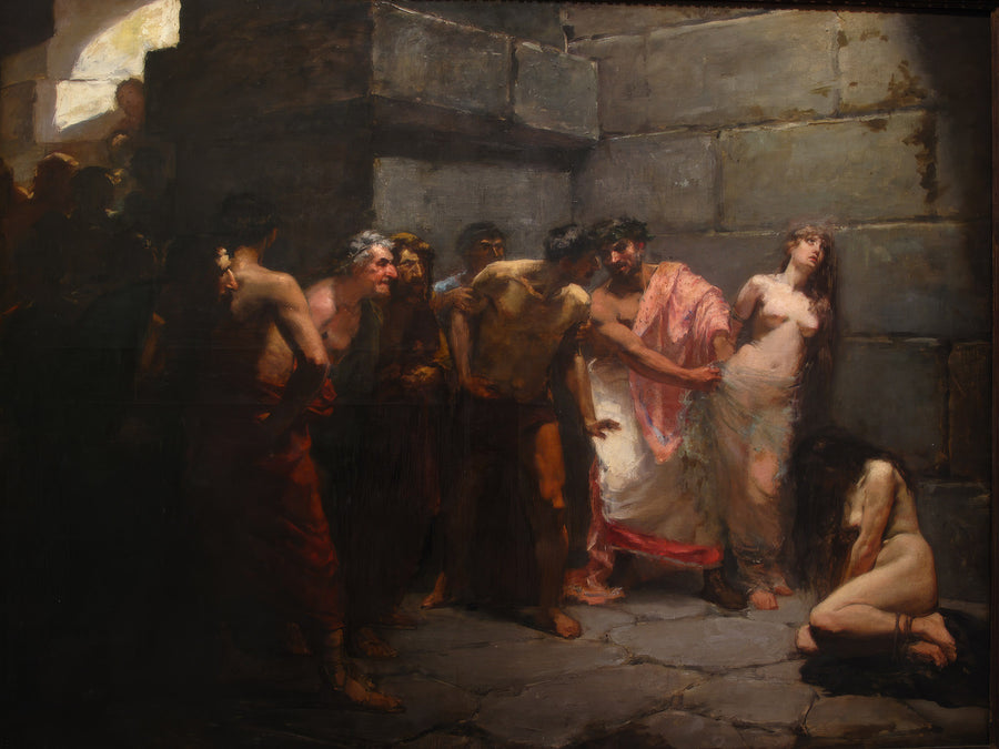 Las Virgenes Cristianas Expuestas al Populacho, 1884 by Felix Resurreccion Hidalgo
