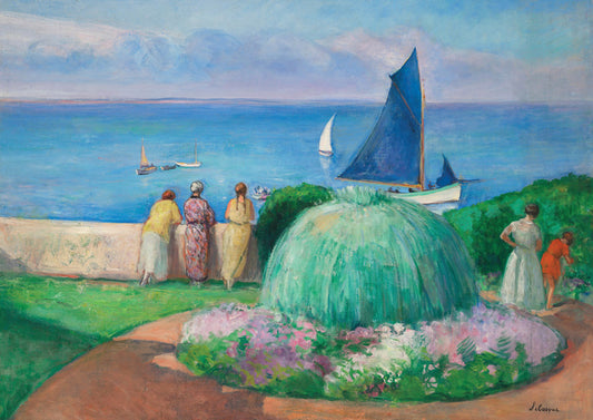 La voile bleue, Prefailles - Henri Lebasque (Giclée Art Print)