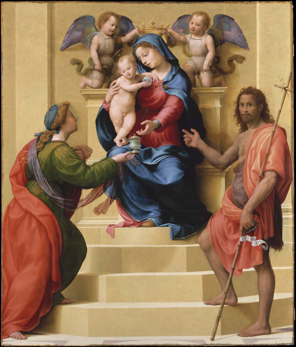 Madonna and Child Enthroned with Saints Mary Magdalen (1515) - Giuliano Bugiardini
