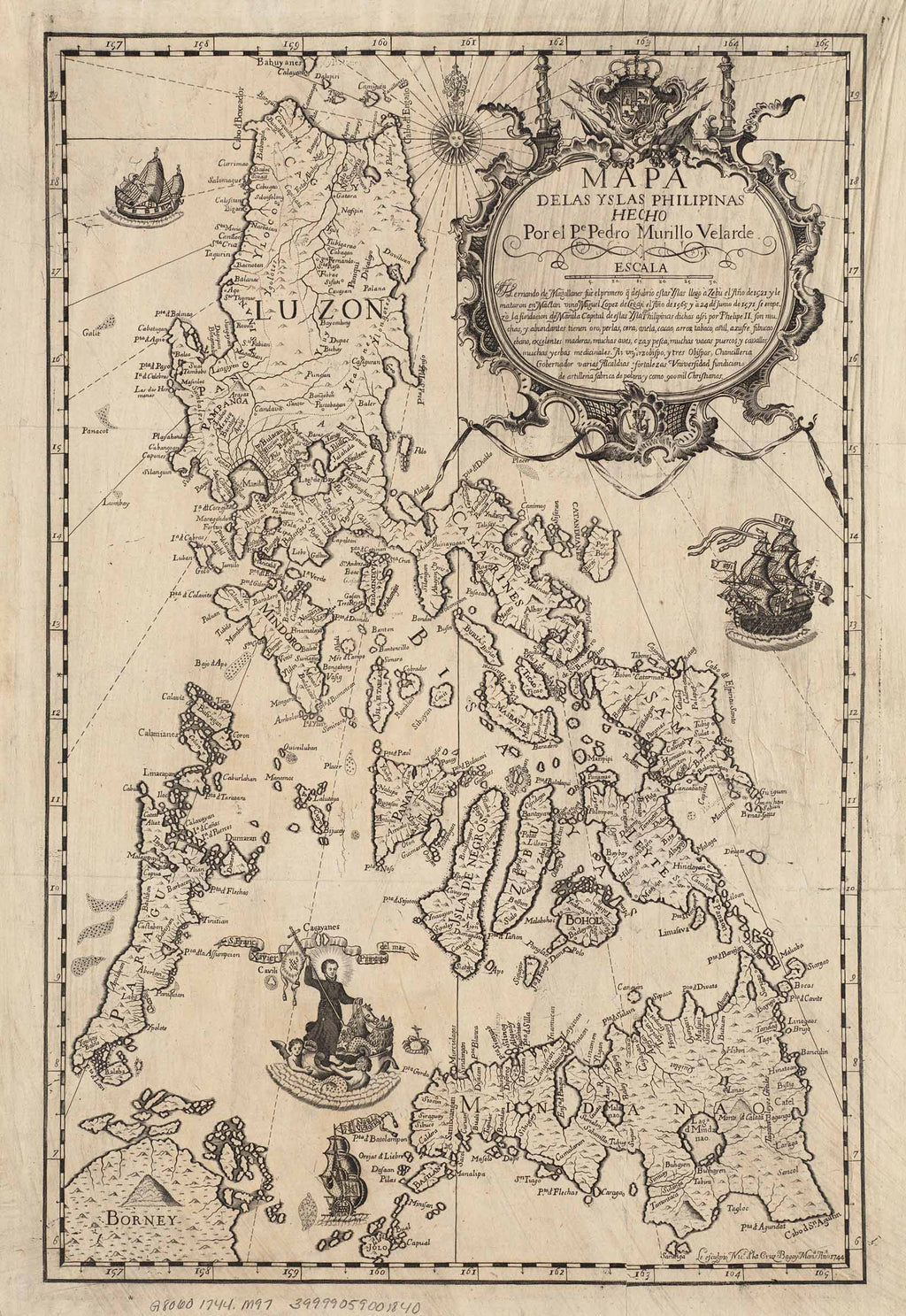 Mapa de las Yslas Philipinas - Vintage Philippines Map