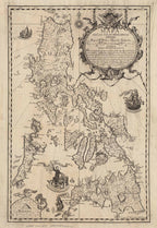 Mapa de las Yslas Philipinas - Vintage Philippines Map