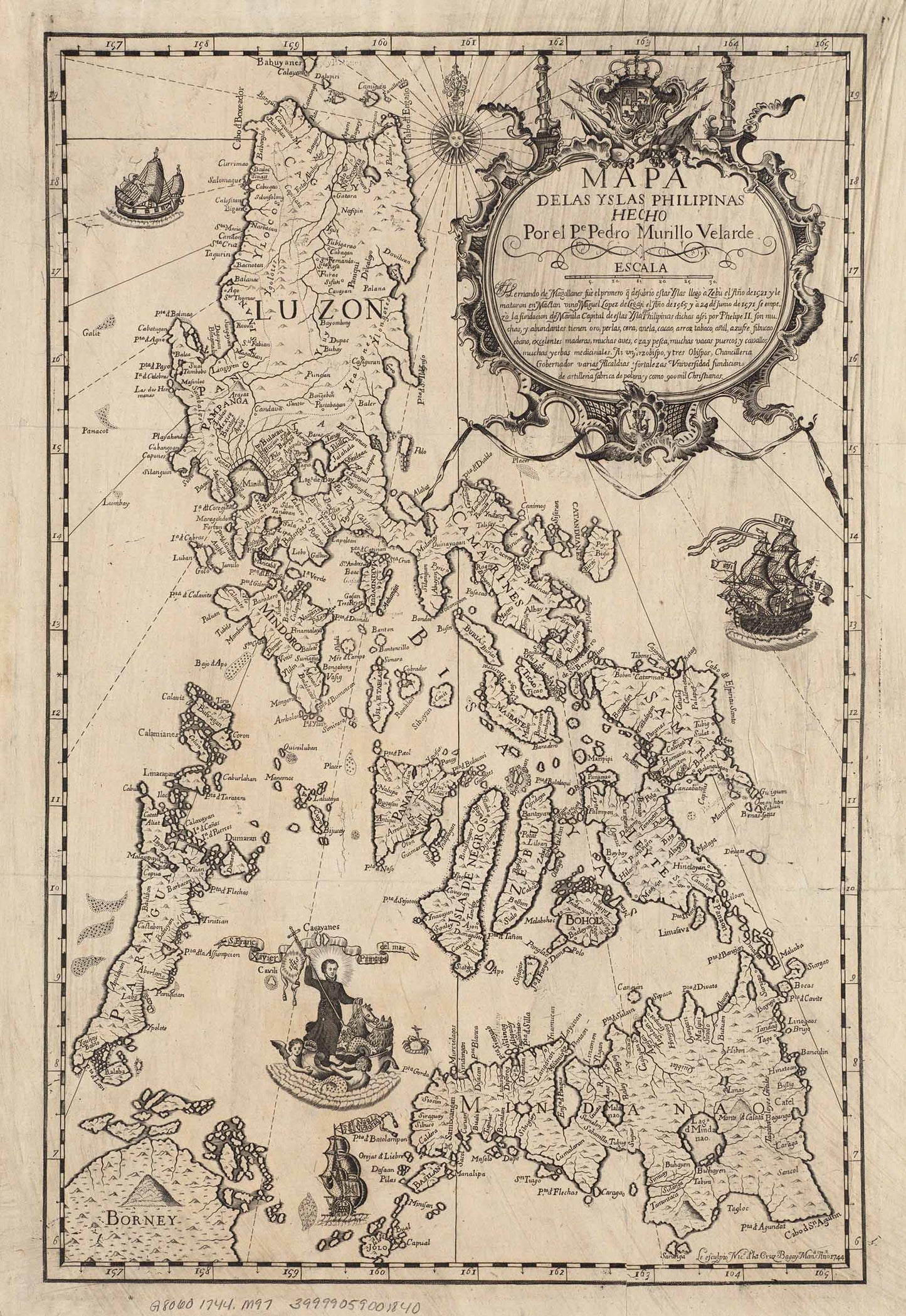Mapa de las Yslas Philipinas - Vintage Philippines Map