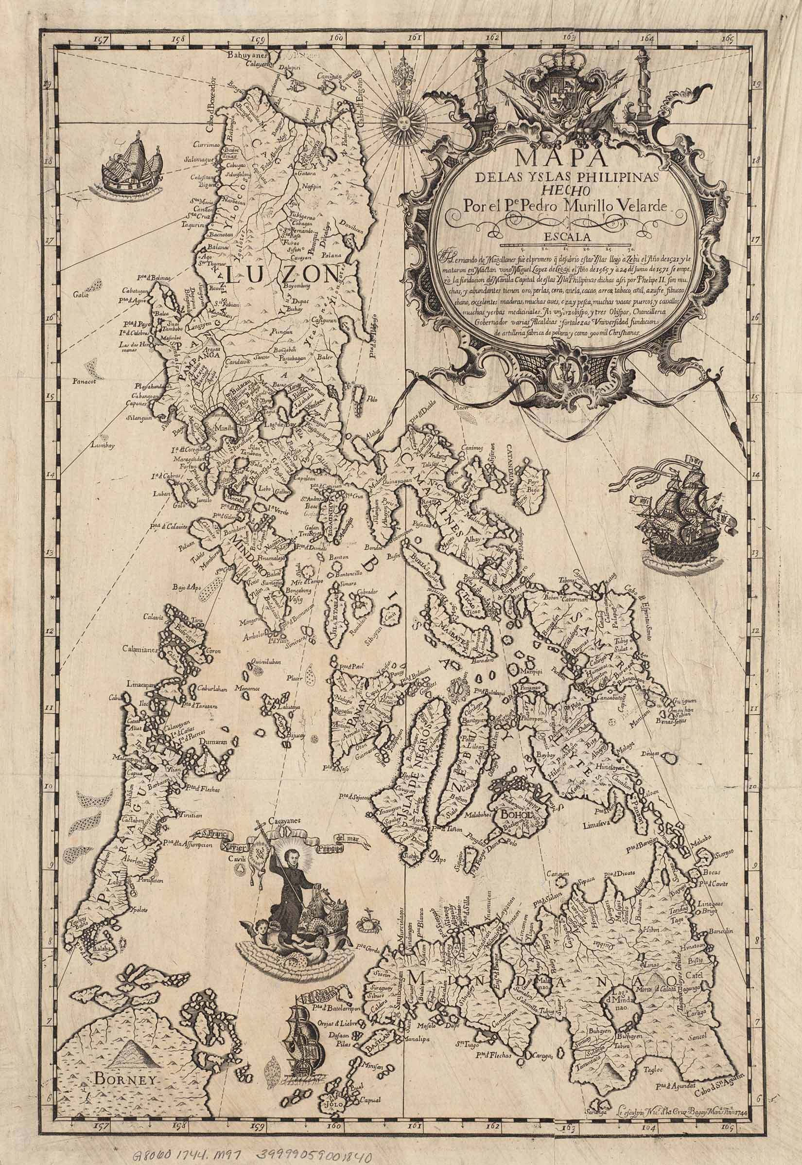 Mapa de las Yslas Philipinas - Vintage Philippines Map