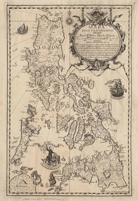 Mapa de las Yslas Philipinas - Vintage Philippines Map