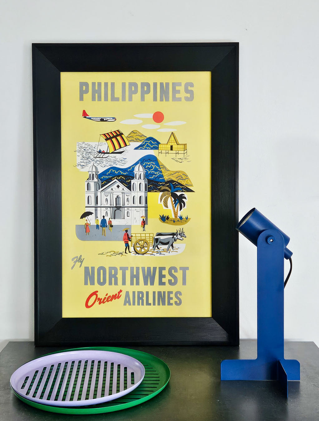 Philippines Northwest Orient Airlines - Philippines vintage poster