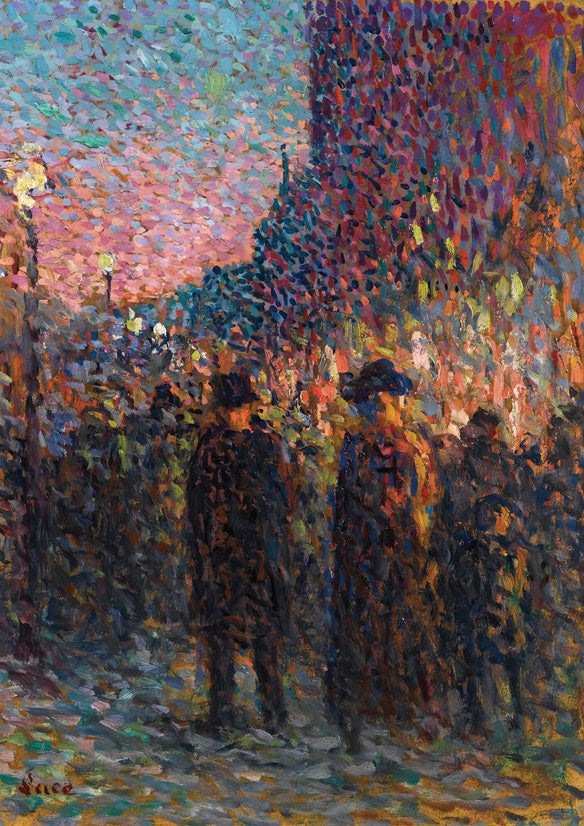 Paris, Les Boulevards, La Nuit - Maximilien Luce (Giclée Art Print)