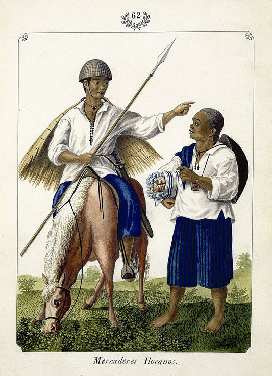 Mercaderes Ilocanos - Philippines vintage illustration