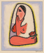 Woman with flower, 1938 by Mikuláš Galanda