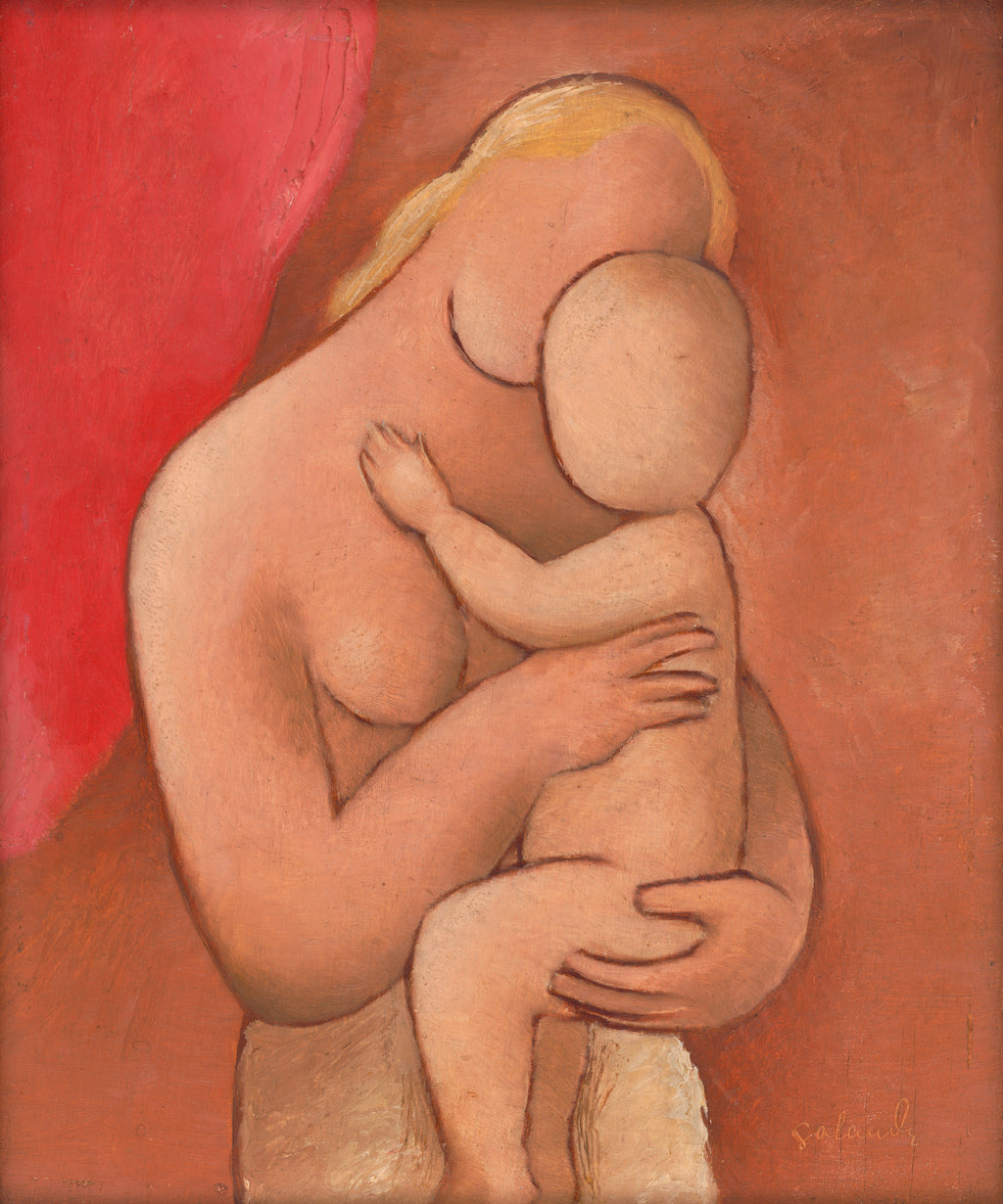 Mother with child, c. 1931 by Mikuláš Galanda