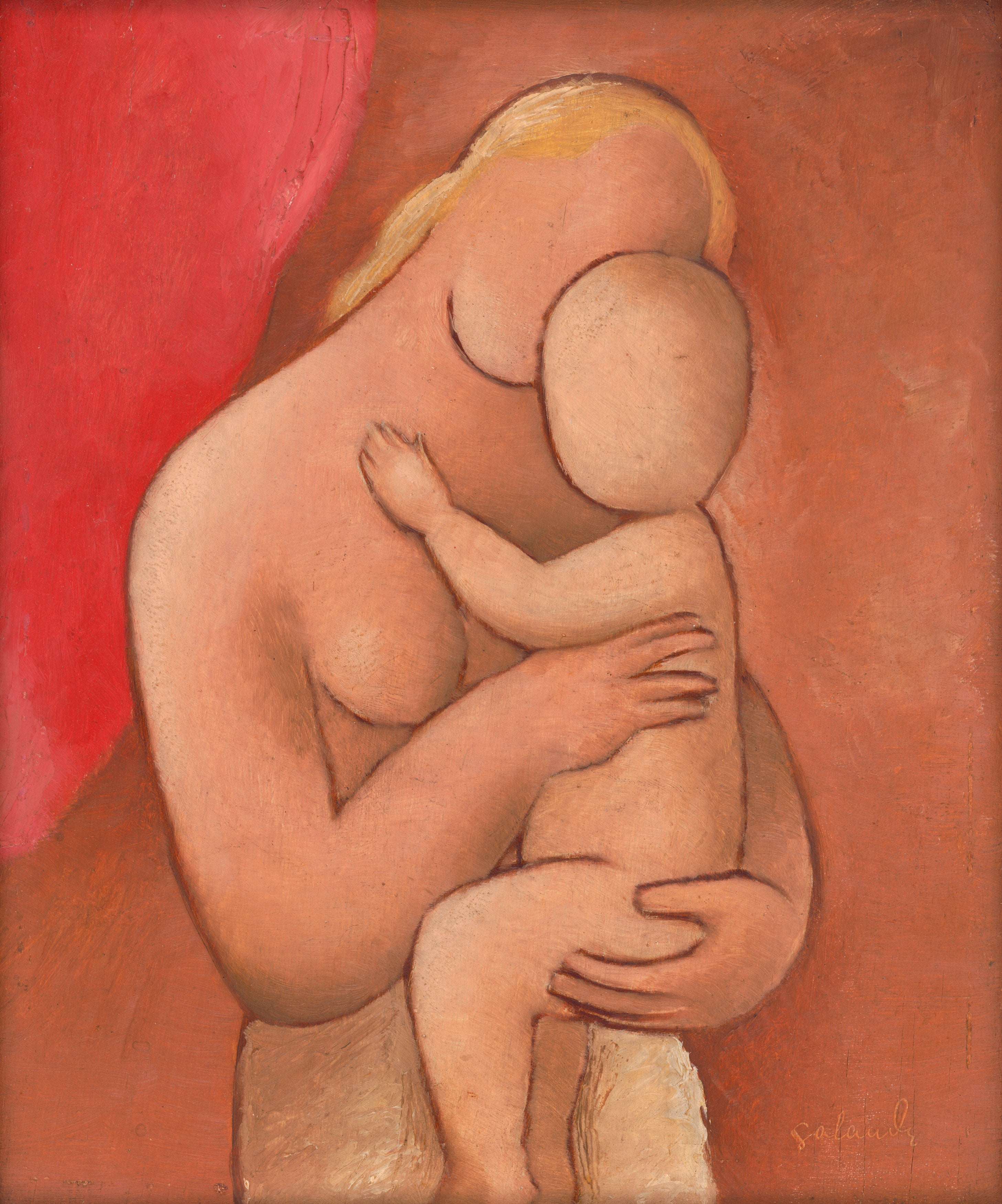 Mother with child, c. 1931 by Mikuláš Galanda