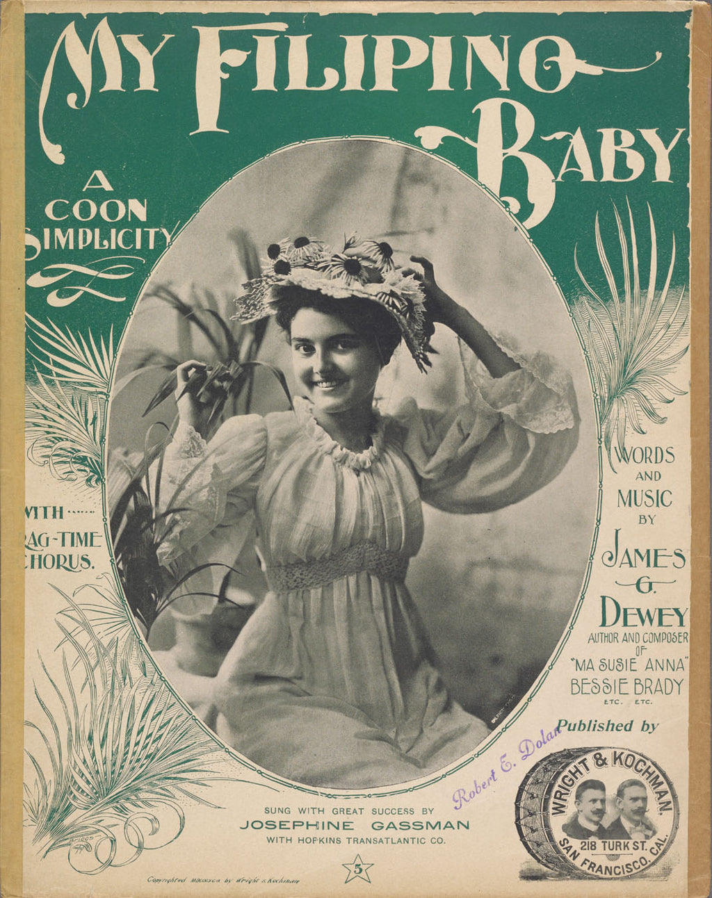 My Filipino Baby, 1899 by Charles K. Harris