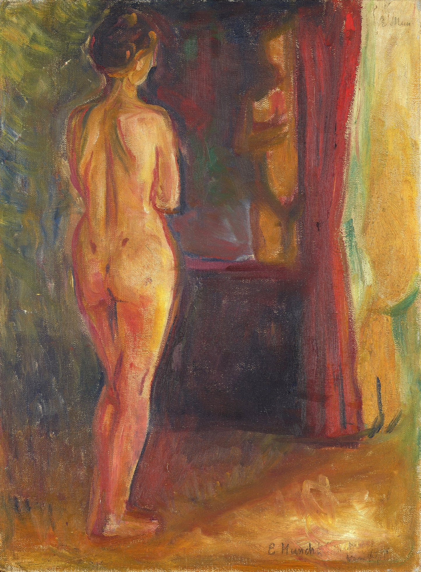 Nude in Front of the mirror (1902) - Edvard Munch