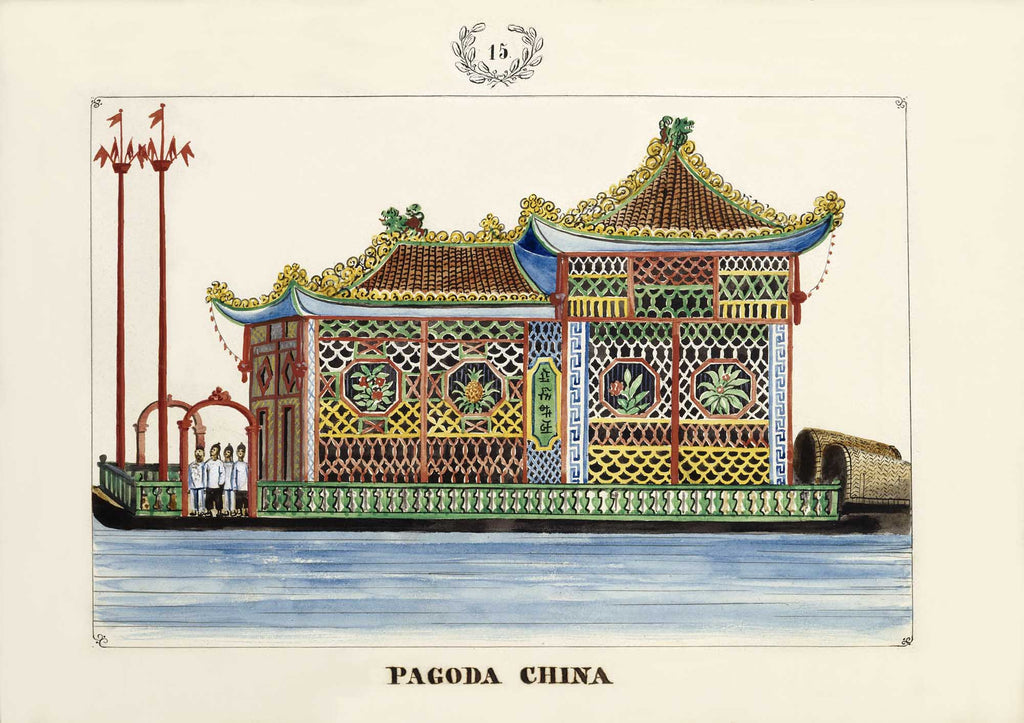 Pagoda China, 1847 by José Honorato Lozano