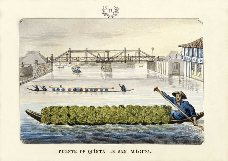Puente de Quinta en San Miguel, 1847 by José Honorato Lozano