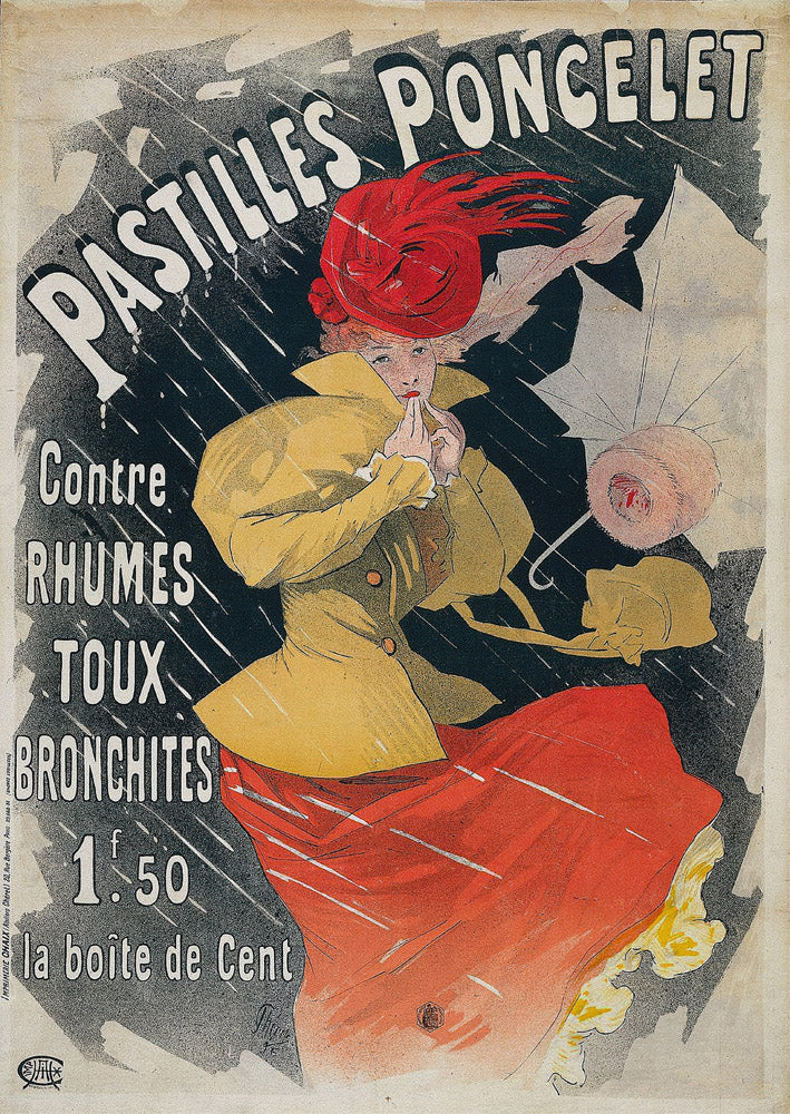 Pastilles Poncelet, 1896 by Jules Chéret