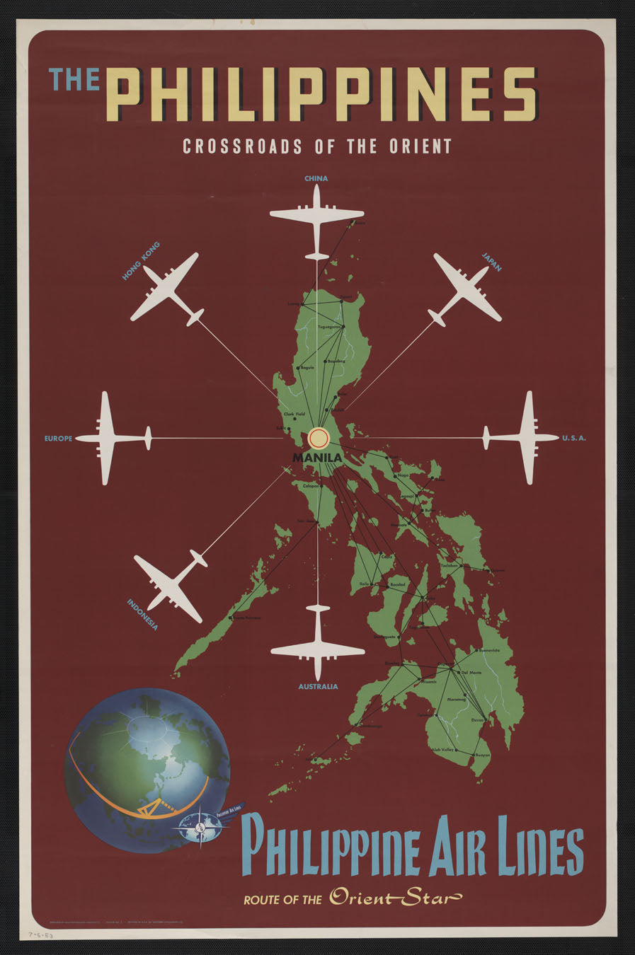 The Philippines crossroads of the Orient - Philippines vintage poster