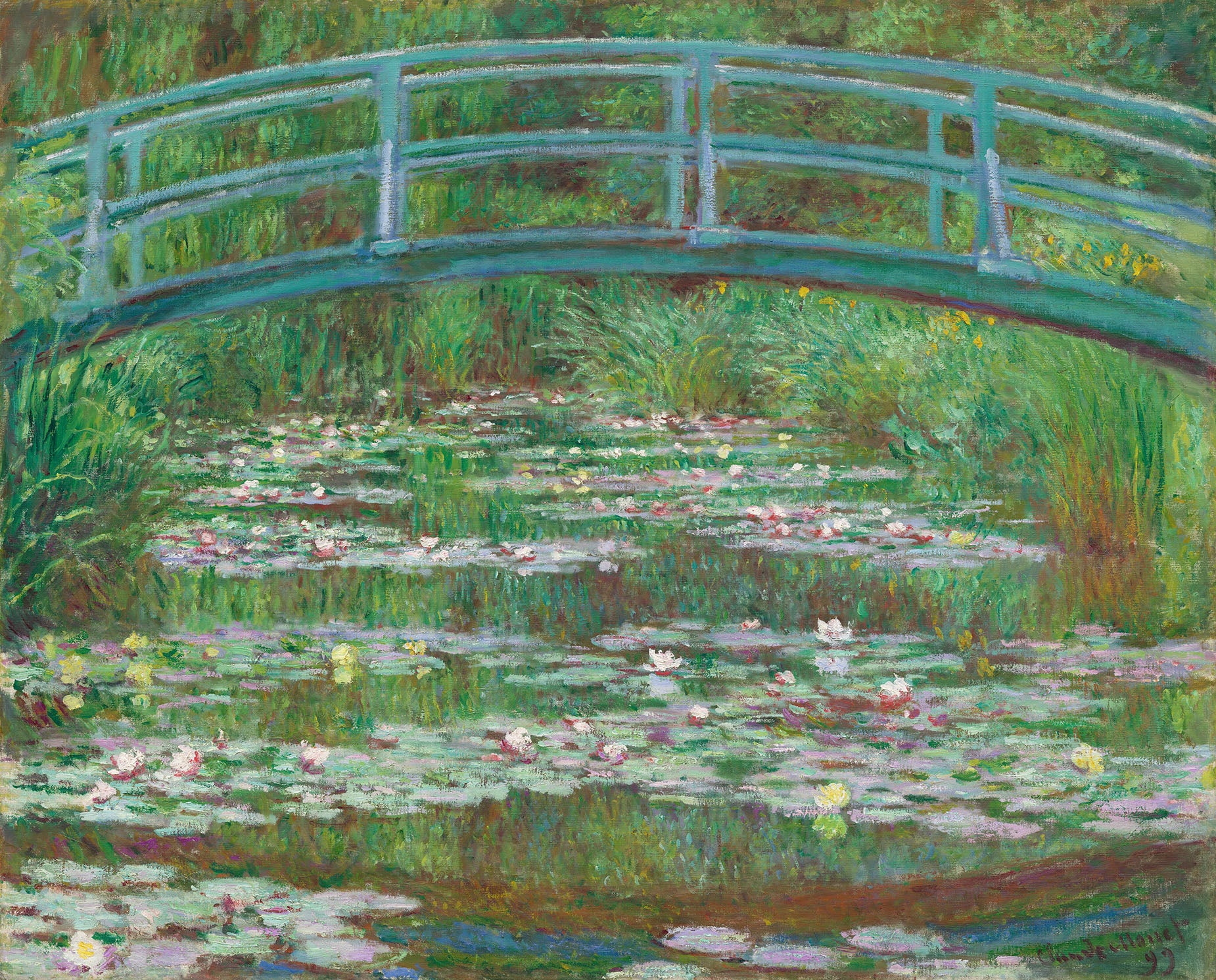 The Japanese Footbridge (1899) by Claude Monet