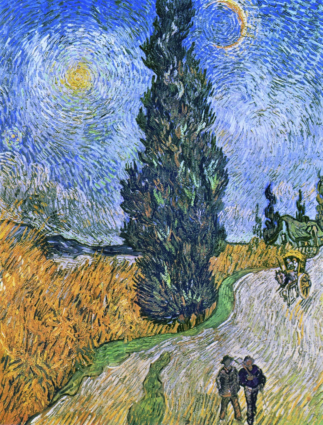 Road with Cypress and Star (1890) - Vincent Van Gogh – Musee Joli