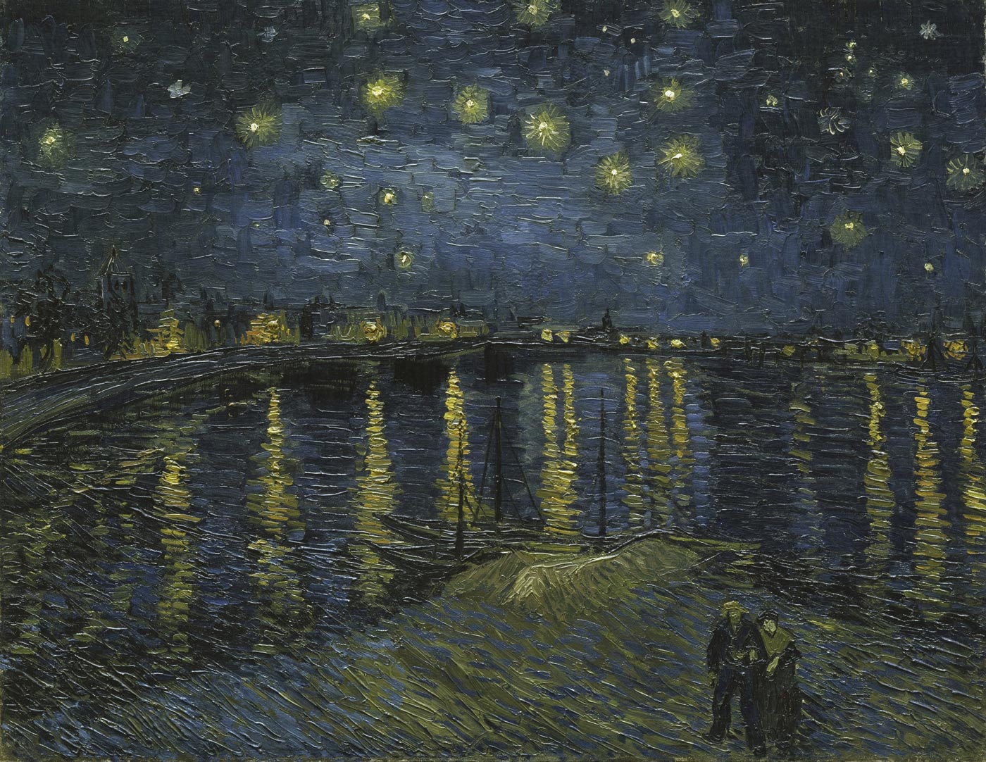 Starry Night on the Rhone, 1888 by Vincent van Gogh