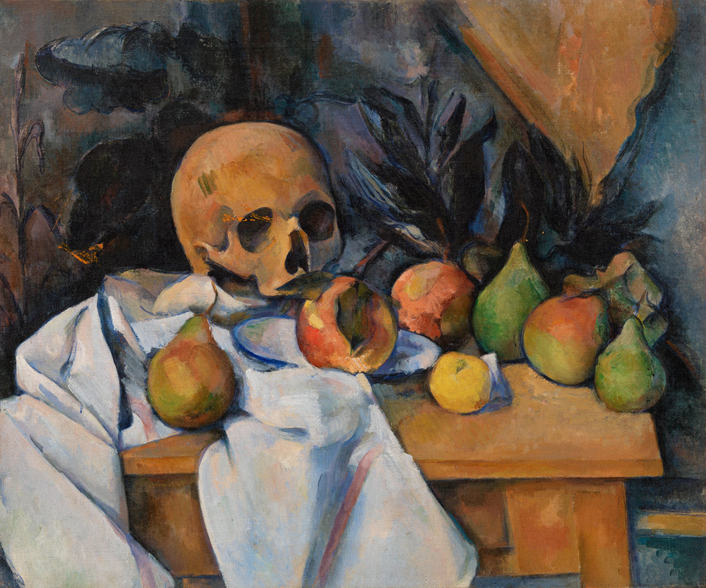 Still Life with Skull (Nature morte au crane) (ca. 1896-1898) - Paul Cezanne