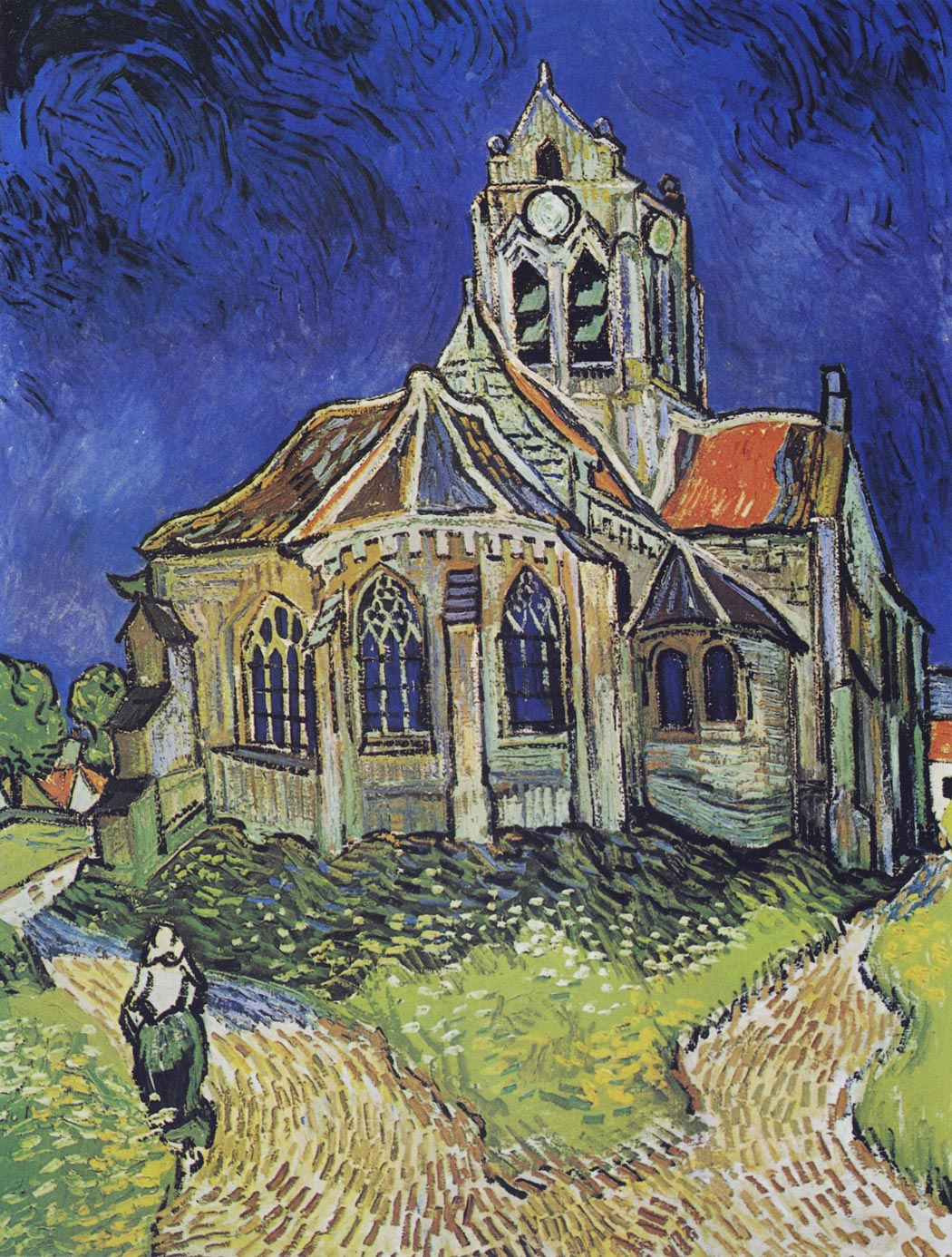 The Church in Auvers-sur-Oise, 1890 by Vincent van Gogh