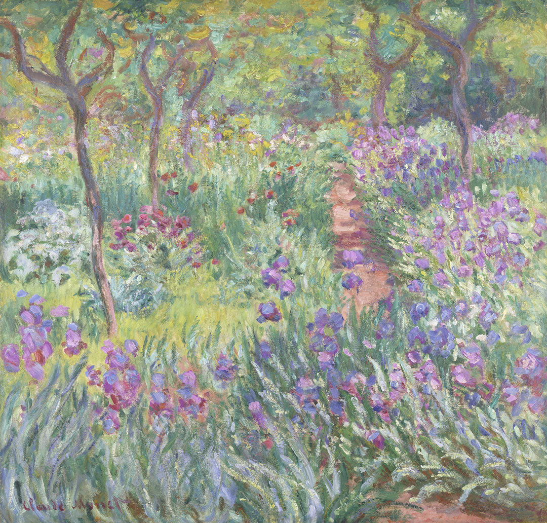 The Artist Garden in Giverny - Vintage nursery print