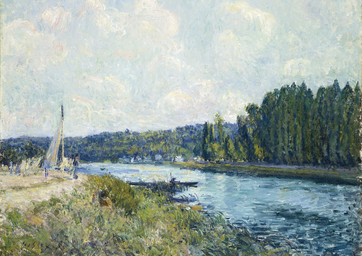 The Banks of the Oise - Alfred Sisley (Giclée Art Print)